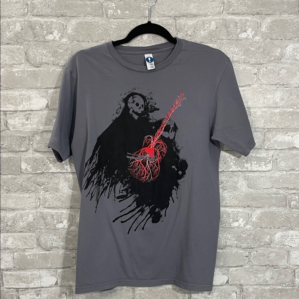 Shirt Woot Playing With My Heart Gray Graphic T-Shirt